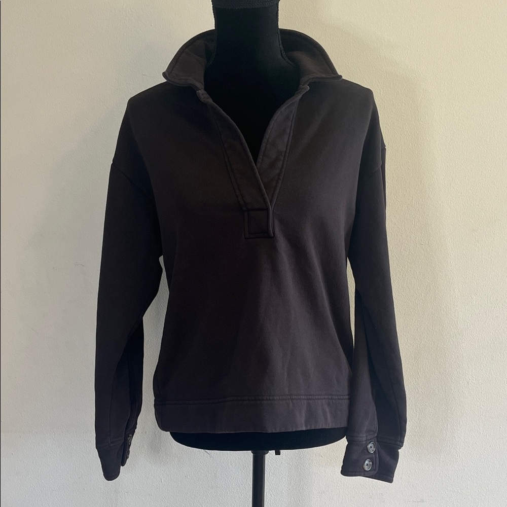 Banana Republic Brown V-Neck Sweatshirt Shirt